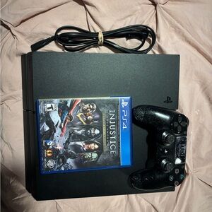 Sony PS4 Console with Black Controller and Game Bundle